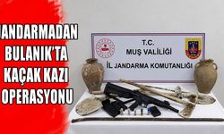 Muş’ta kaçak kazı operasyonu