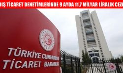 Dış ticaret denetimlerinde 9 ayda 11,7 milyar liralık ceza