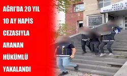 Ağrı’da aranan hükümlü polis operasyonuyla yakalandı