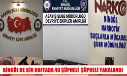 Bingöl’de güvenlik uygulamalarında 40 şüpheli yakalandı