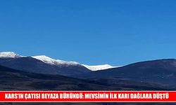 Kars’ta mevsimin ilk karı dağları beyaza boyadı