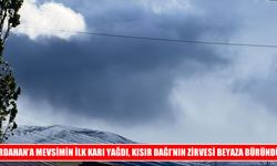 Kısır Dağı’na mevsimin ilk karı düştü