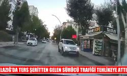 Elazığ’da ters şeritten gelen cip sürücülere korku yaşattı