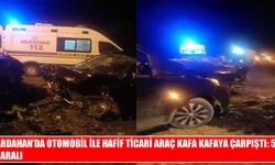 Ardahan’da iki aracın çarpıştığı kazada 5 kişi yaralandı