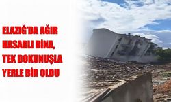 Elazığ’da kentsel dönüşüm kapsamında yıkım: Bina saniyeler içinde çöktü
