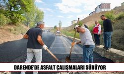 Darende’de asfalt mesaisi devam ediyor