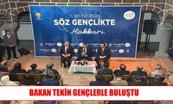 Bakan Tekin’den Hakkâri’de gençlerle buluşma