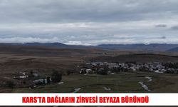 Kars’ta yüksek kesimlere mevsimin ilk karı düştü