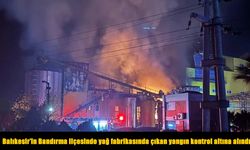 Yağ fabrikasında çıkan yangın kontrol altına alındı