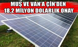 Muş ve Van’daki GES Projesine Çin’den 18,2 milyon dolarlık onay