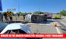 Bingöl’de otomobil ile hafif ticari araç çarpıştı: 3 yaralı