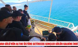 Van Gölü’nün kalbine indiler: Mikrobiyalitleri görüntülediler