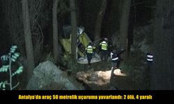 Bariyerleri aşan araç uçuruma yuvarlandı: 2 ölü, 4 yaralı