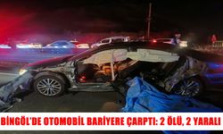 Bingöl-Diyarbakır yolunda otomobil kazası: 2 ölü