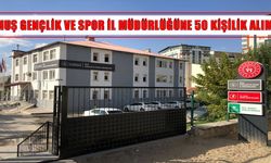 Gençlik ve Spor Müdürlüğüne günlük 1.375 TL harçlıkla 50 kişi alınacak!