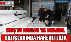 Muş’ta naylon ve branda satışlarında kış hareketliliği