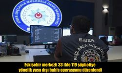 33 ilde yasa dışı bahis operasyonu