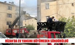 Hizan’da ev yangını paniğe neden oldu
