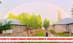 Ağrı Patnos’ta yağmurun ardından görsel şölen