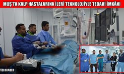Muş'ta yeni kardiyoloji yöntemiyle hasta sevkleri durduruldu
