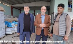 Elazığ’da selden etkilenen işletmelere Dumandağ’dan ziyaret