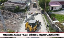 Ardahan’da Ulaşım Konforu İçin Kilit Parke Mesaisi