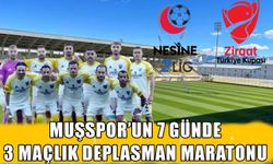 Muşspor’u üç maçlık zorlu maraton bekliyor