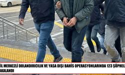 Dolandırıcılık ve yasa dışı bahis operasyonlarında 123 kişi yakalandı