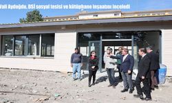 Vali Aydoğdu, DSİ sosyal tesisi ve kütüphane inşaatını inceledi