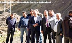 Üzümlü’de selden etkilenen köylerde çalışmalar incelendi