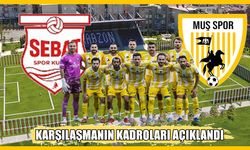 Muşspor-Sebatspor maçının ilk 11’leri belli oldu