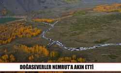 Nemrut Kalderası’nda görsel şölen: Yüzlerce ziyaretçi geldi