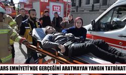 Kars Emniyeti’nde yangın ve tahliye tatbikatı