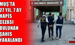 Muş’ta 5 ayrı aranma kaydı, 27 yıldan fazla kesinleşmiş hapis cezası olan şahıs yakalandı