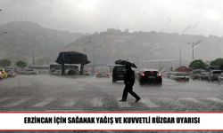 Meteoroloji’den Erzincan’a sağanak ve rüzgar uyarısı