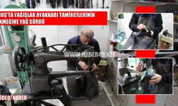 Muş’ta yağışlarla birlikte ayakkabı tamircilerinde kış hareketliliği