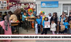 Üniversiteli gençlerden köy okulundaki çocuklara anlamlı etkinlik