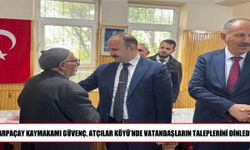 Kaymakam Güvenç, köy sakinlerinin taleplerini dinledi