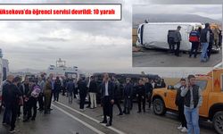 Yüksekova’da okul servisi devrildi: 10 öğrenci yaralandı