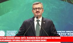 İletişim Başkanı Duran’dan COP31 Mesajı