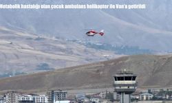 3 yaşındaki çocuk ambulans helikopter ile Van'a sevk edildi.