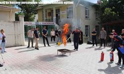 Elazığ'da hastane personeline yangın farkındalık eğitimi
