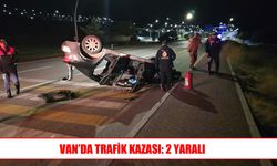 Edremit’te otomobil takla attı: 2 yaralı