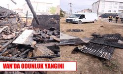 Van’da odunlukta çıkan yangın söndürüldü