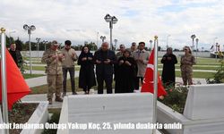 Şehit Jandarma Onbaşı Yakup Koç, 25. yılında dualarla anıldı