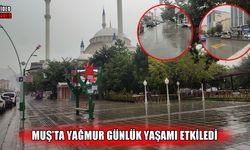 Muş’ta sabah saatlerinde yağmur etkili oldu