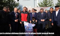Kars’ta 3 bin 409 üreticiye bin ton tohum desteği