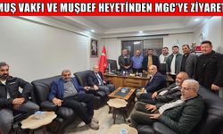 Muş Vakfı ve MUŞDEF heyetinden Muş Gazeteciler Cemiyetine ziyaret