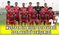Muşspor, Bitlis deplasmanından 1 puanla dönüyor