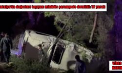 Antalya’da minibüs şarampole devrildi: 15 yaralı